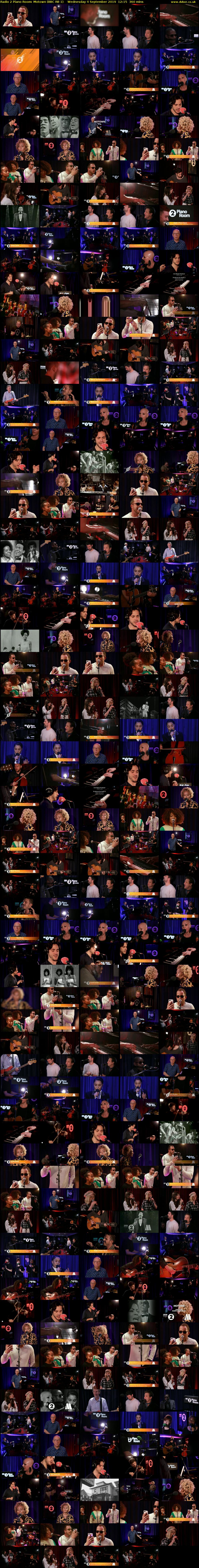 Radio 2 Piano Room: Motown (BBC RB 1) Wednesday 4 September 2019 12:15 - 18:15