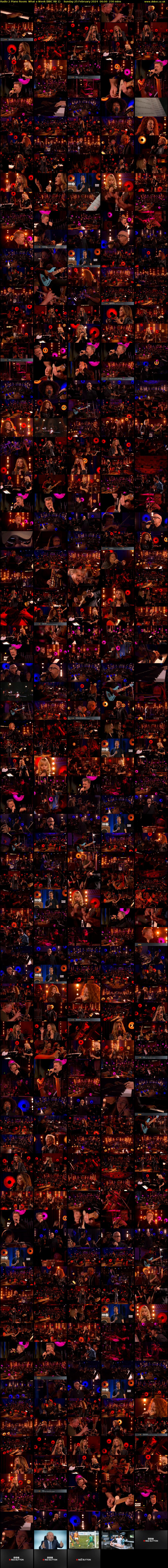 Radio 2 Piano Room: What a Week (BBC RB 1) Sunday 25 February 2024 06:00 - 09:50