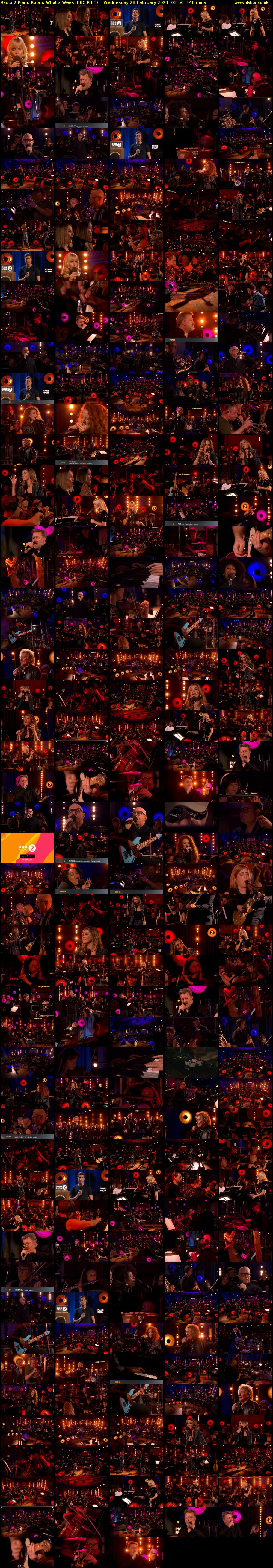 Radio 2 Piano Room: What a Week (BBC RB 1) Wednesday 28 February 2024 03:50 - 06:10