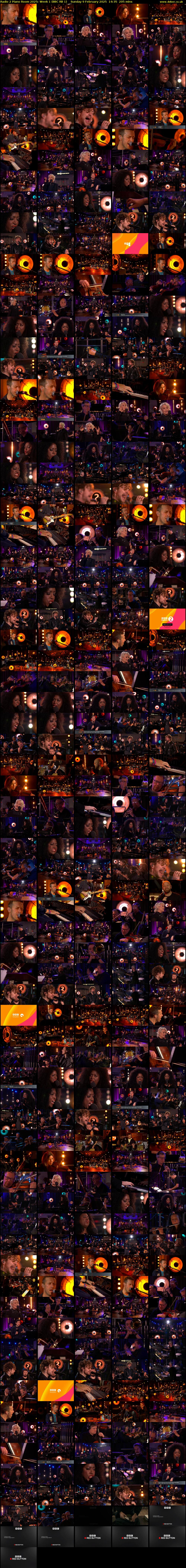 Radio 2 Piano Room 2025: Week 1 (BBC RB 1) Sunday 9 February 2025 14:35 - 18:00