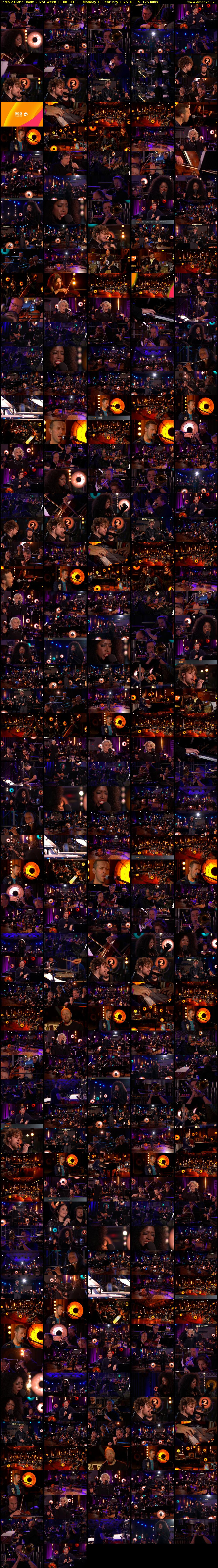 Radio 2 Piano Room 2025: Week 1 (BBC RB 1) Monday 10 February 2025 03:15 - 06:10