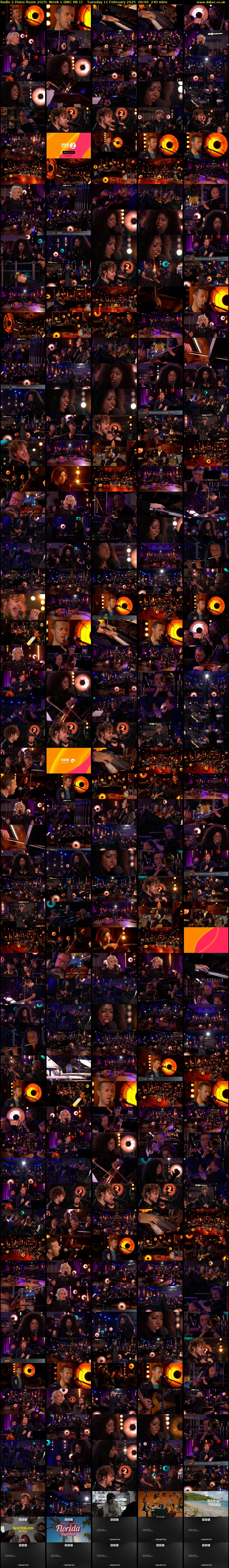 Radio 2 Piano Room 2025: Week 1 (BBC RB 1) Tuesday 11 February 2025 06:00 - 10:00