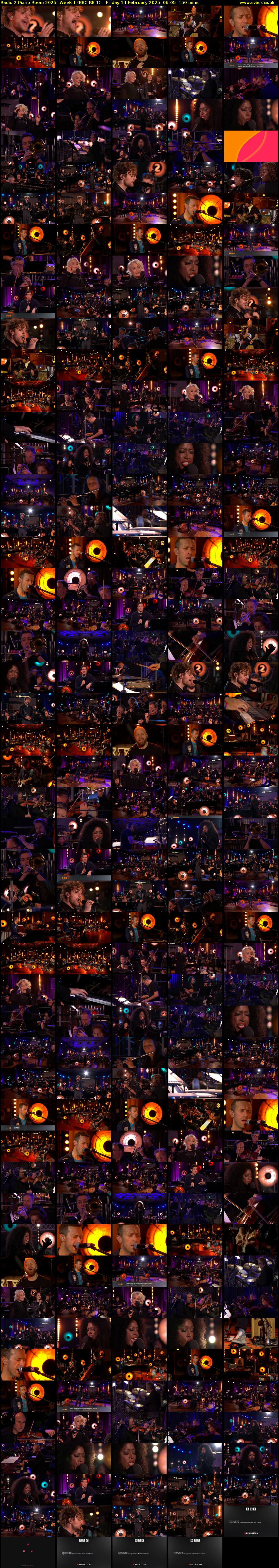 Radio 2 Piano Room 2025: Week 1 (BBC RB 1) Friday 14 February 2025 06:05 - 08:35