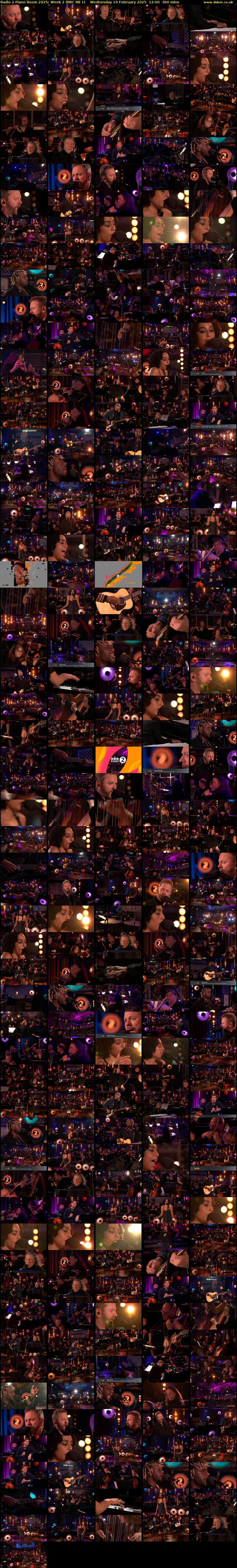 Radio 2 Piano Room 2025: Week 2 (BBC RB 1) Wednesday 19 February 2025 12:00 - 18:00