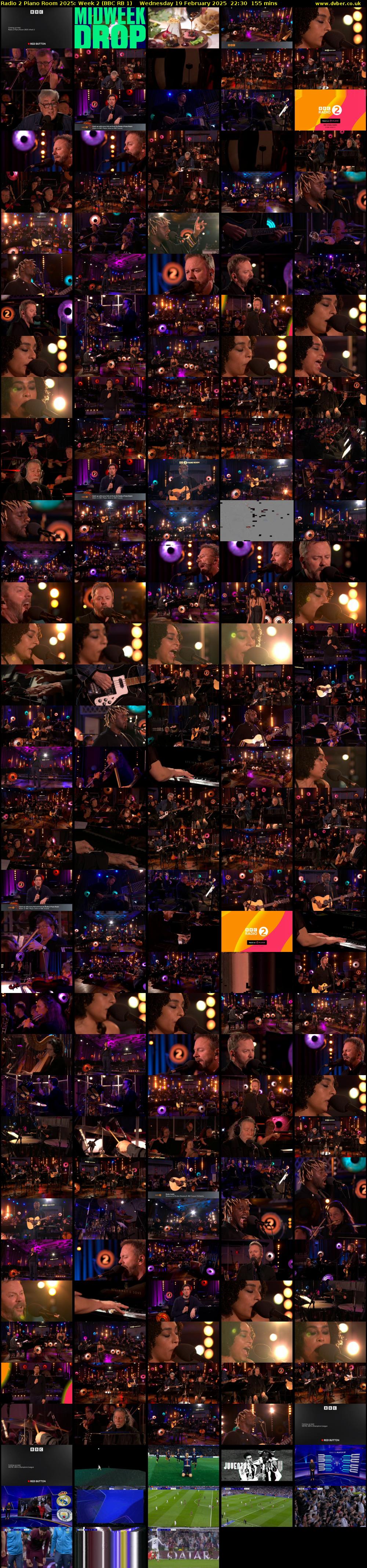 Radio 2 Piano Room 2025: Week 2 (BBC RB 1) Wednesday 19 February 2025 22:30 - 01:05