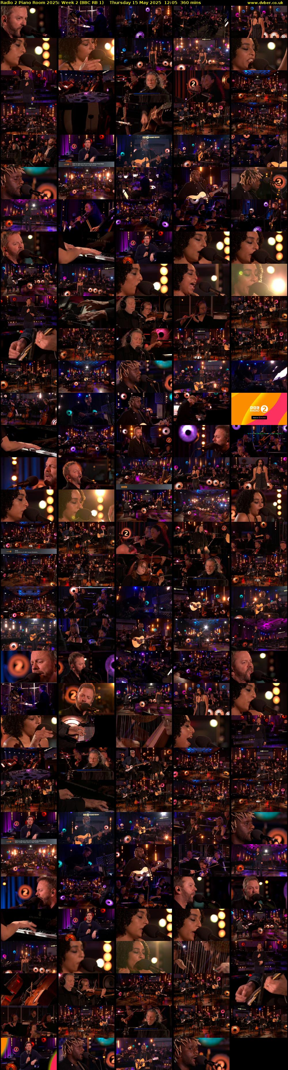 Radio 2 Piano Room 2025: Week 2 (BBC RB 1) Thursday 15 May 2025 12:05 - 18:05
