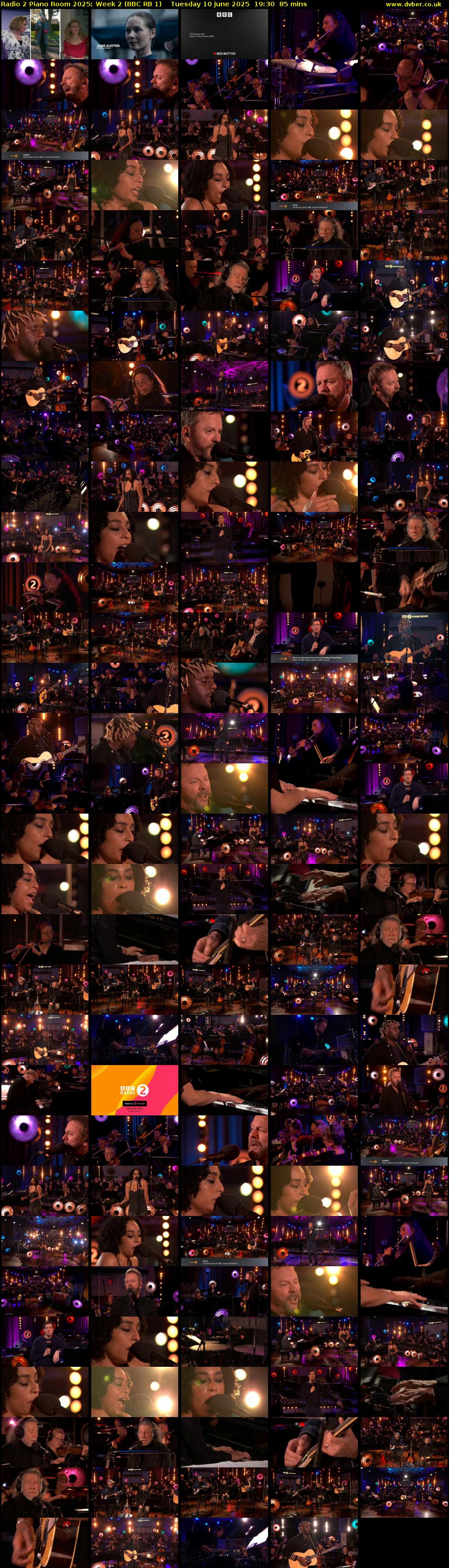 Radio 2 Piano Room 2025: Week 2 (BBC RB 1) Tuesday 10 June 2025 19:30 - 20:55