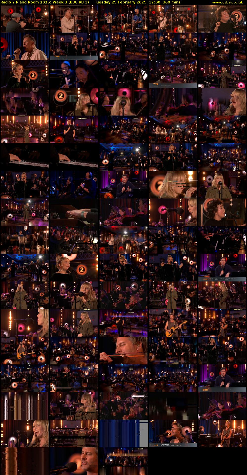 Radio 2 Piano Room 2025: Week 3 (BBC RB 1) Tuesday 25 February 2025 12:00 - 18:00