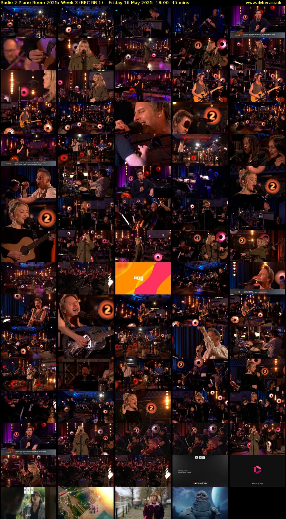 Radio 2 Piano Room 2025: Week 3 (BBC RB 1) Friday 16 May 2025 18:00 - 18:45