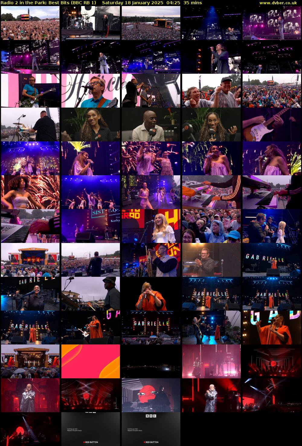 Radio 2 in the Park: Best Bits (BBC RB 1) Saturday 18 January 2025 04:25 - 05:00