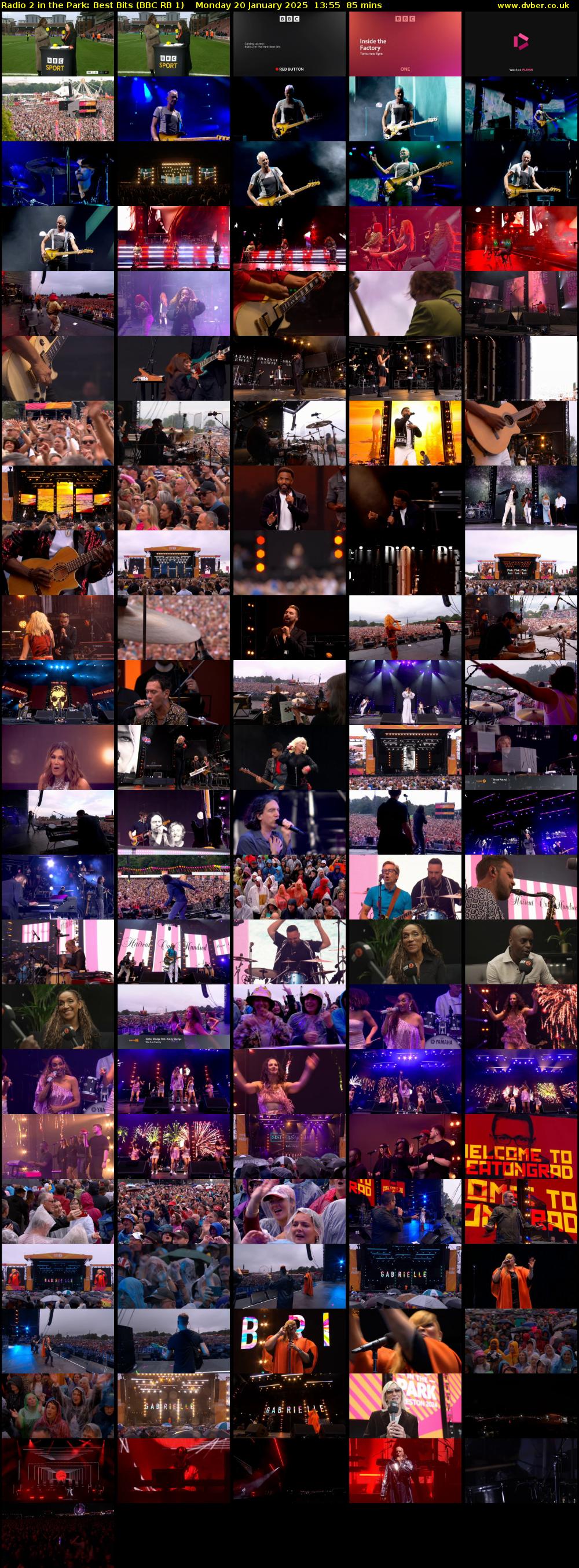 Radio 2 in the Park: Best Bits (BBC RB 1) Monday 20 January 2025 13:55 - 15:20