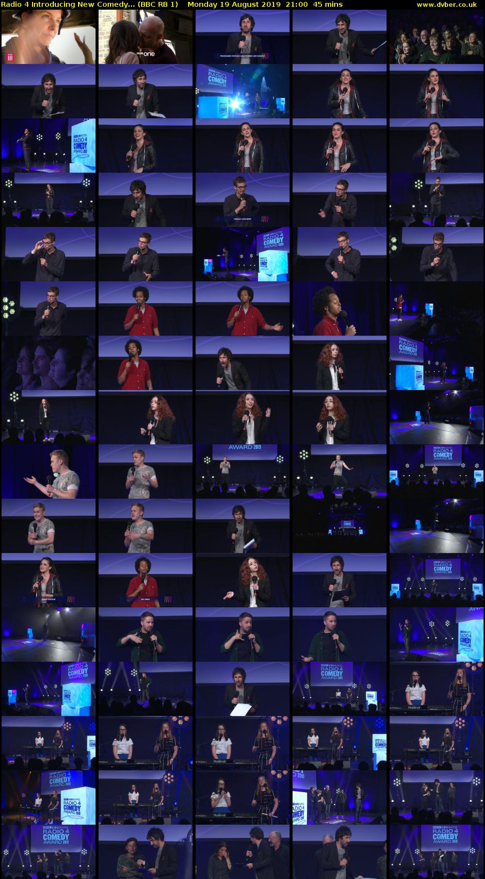 Radio 4 Introducing New Comedy... (BBC RB 1) Monday 19 August 2019 21:00 - 21:45