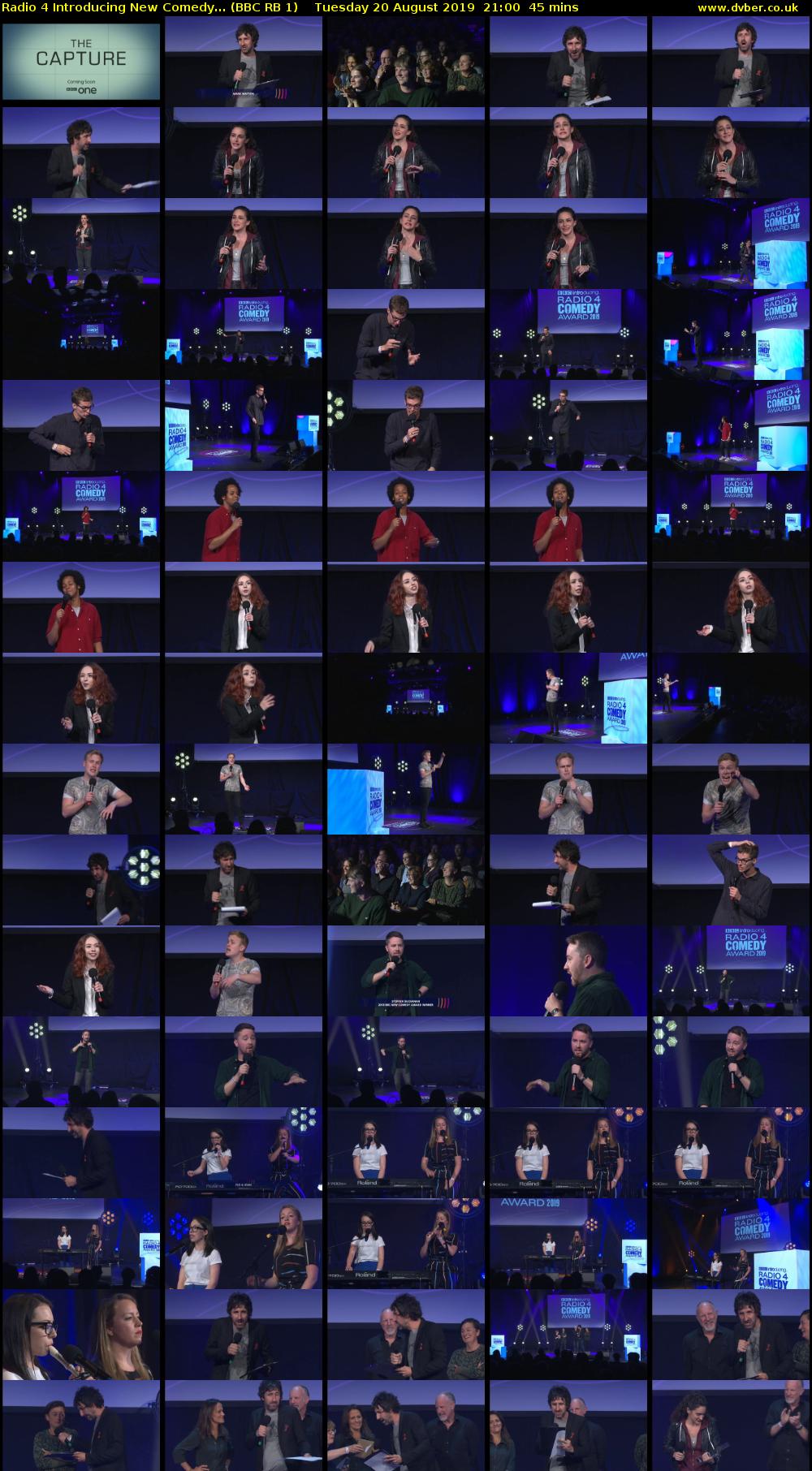 Radio 4 Introducing New Comedy... (BBC RB 1) Tuesday 20 August 2019 21:00 - 21:45