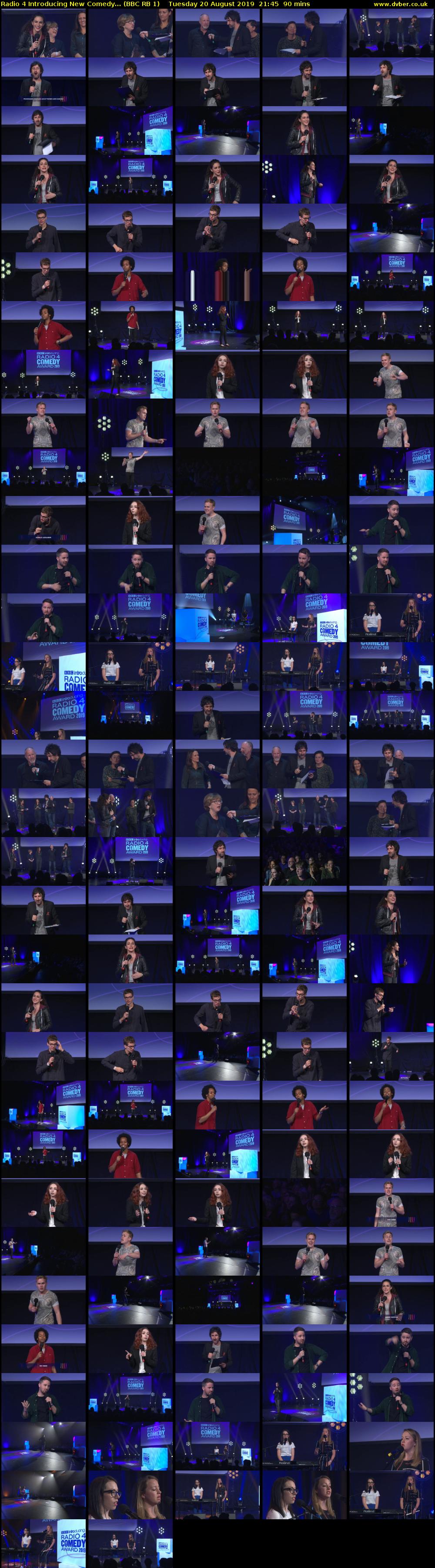 Radio 4 Introducing New Comedy... (BBC RB 1) Tuesday 20 August 2019 21:45 - 23:15