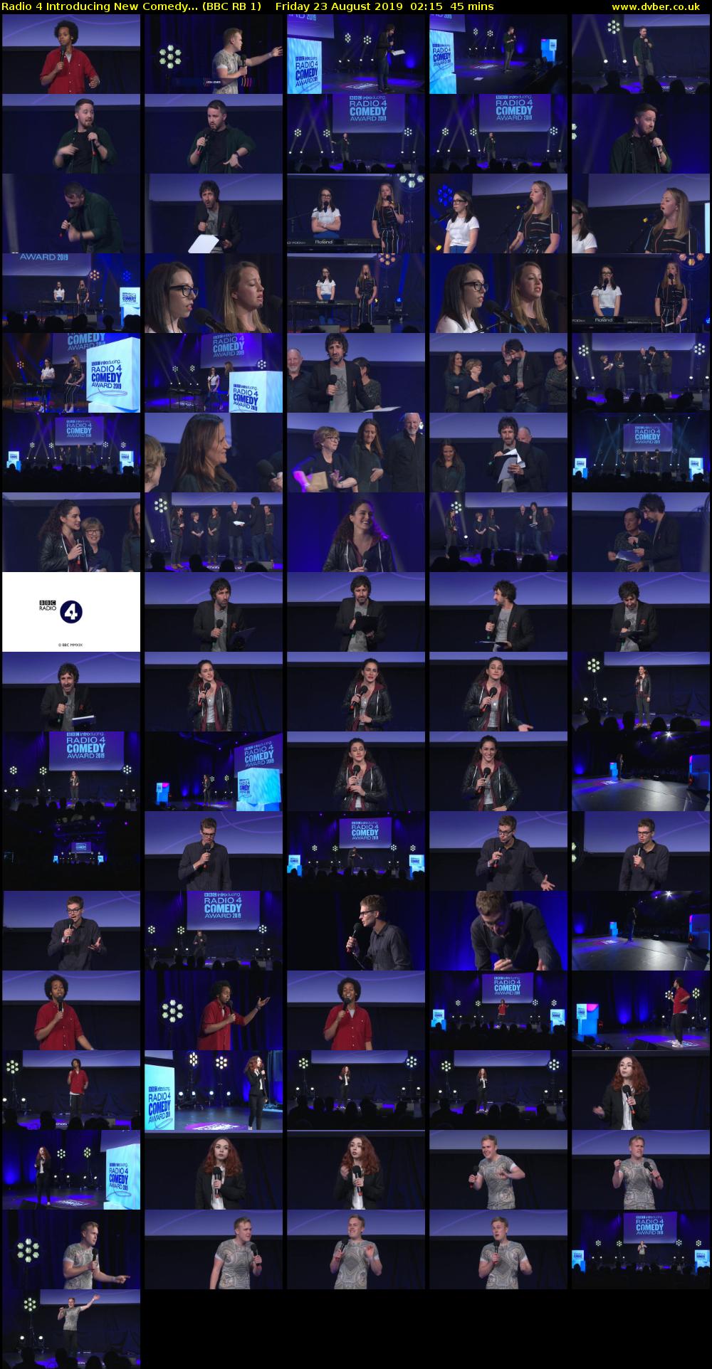 Radio 4 Introducing New Comedy... (BBC RB 1) Friday 23 August 2019 02:15 - 03:00