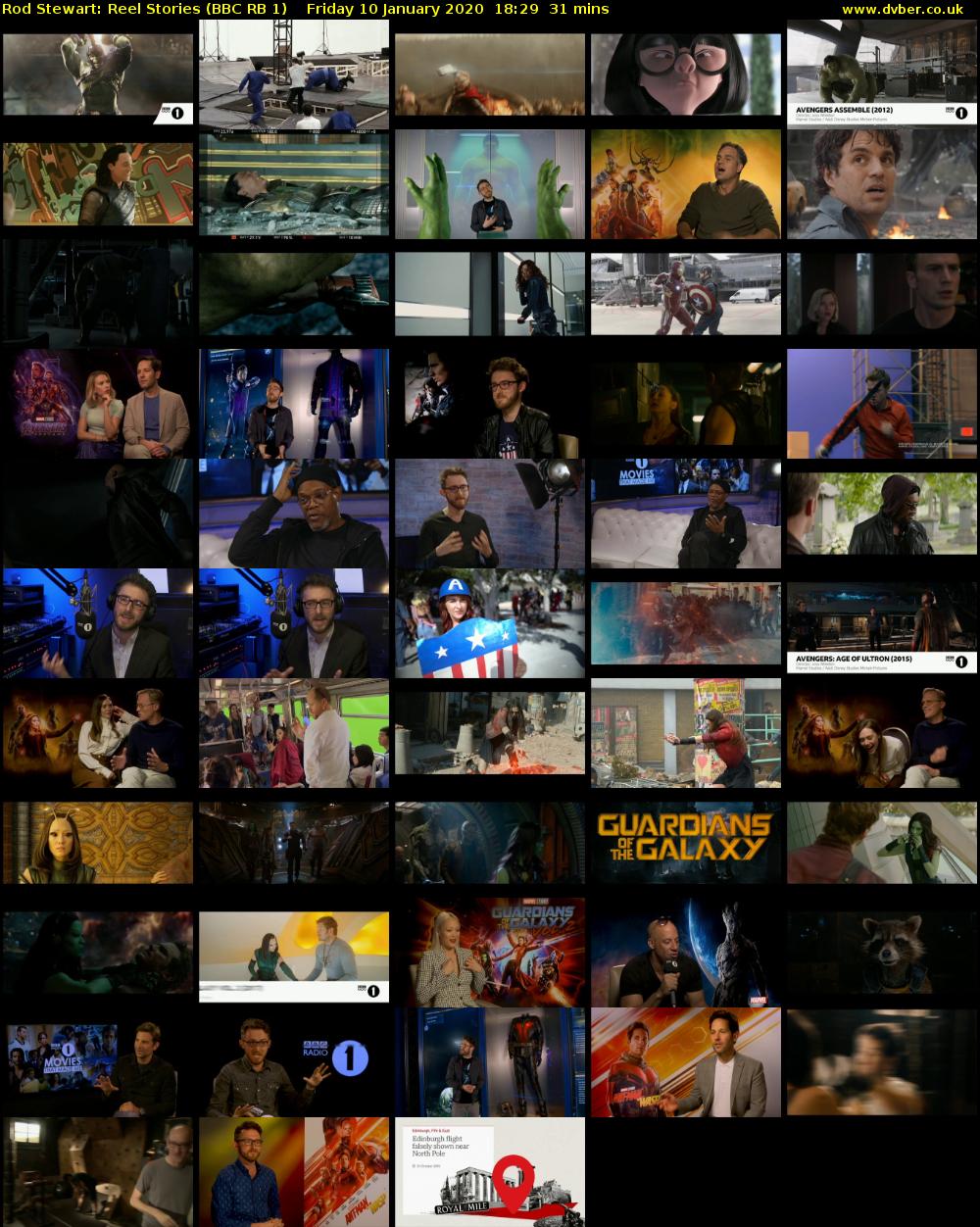 Rod Stewart: Reel Stories (BBC RB 1) Friday 10 January 2020 18:29 - 19:00