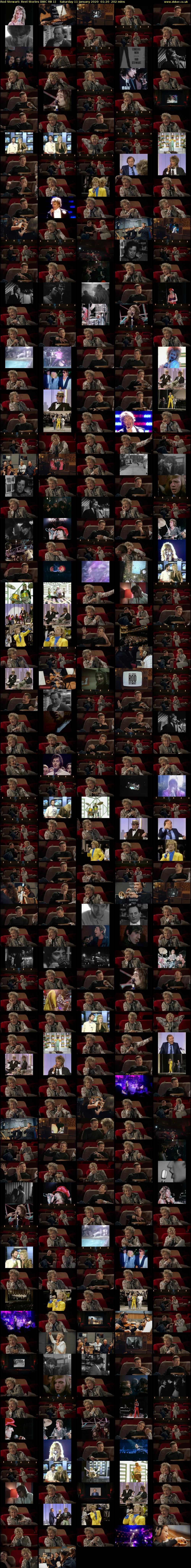 Rod Stewart: Reel Stories (BBC RB 1) Saturday 11 January 2020 01:20 - 04:42