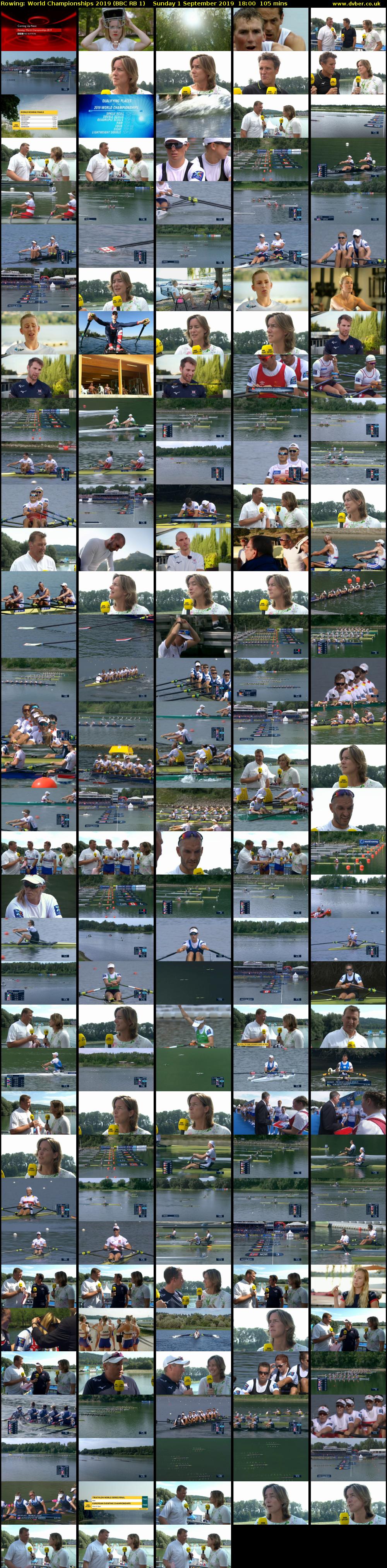 Rowing: World Championships 2019 (BBC RB 1) Sunday 1 September 2019 18:00 - 19:45