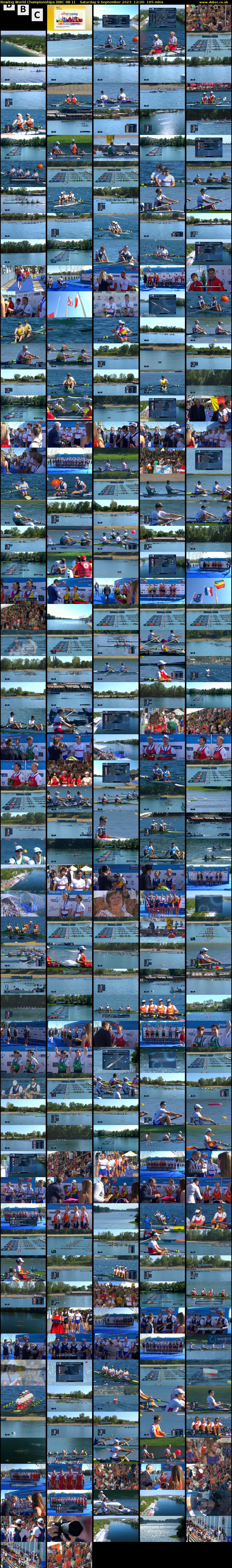 Rowing World Championships (BBC RB 1) Saturday 9 September 2023 12:00 - 14:45