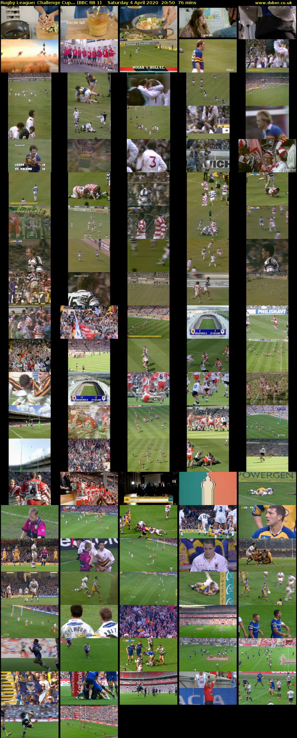 Rugby League: Challenge Cup... (BBC RB 1) Saturday 4 April 2020 20:50 - 22:06