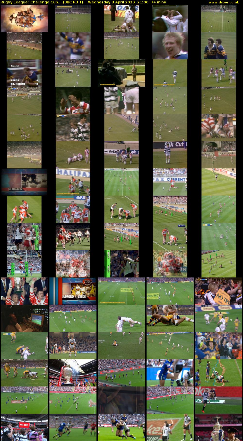 Rugby League: Challenge Cup... (BBC RB 1) Wednesday 8 April 2020 21:00 - 22:14