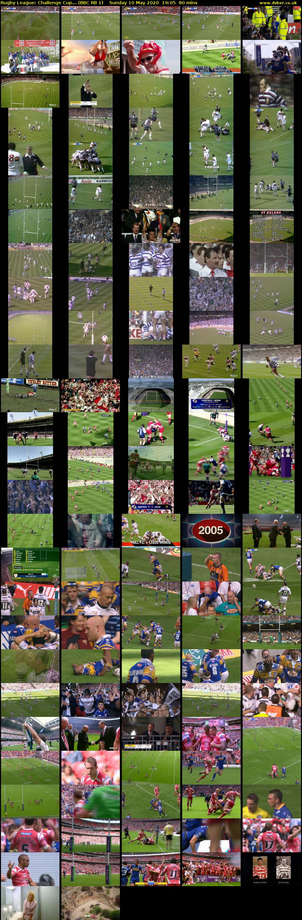 Rugby League: Challenge Cup... (BBC RB 1) Sunday 10 May 2020 19:05 - 20:25