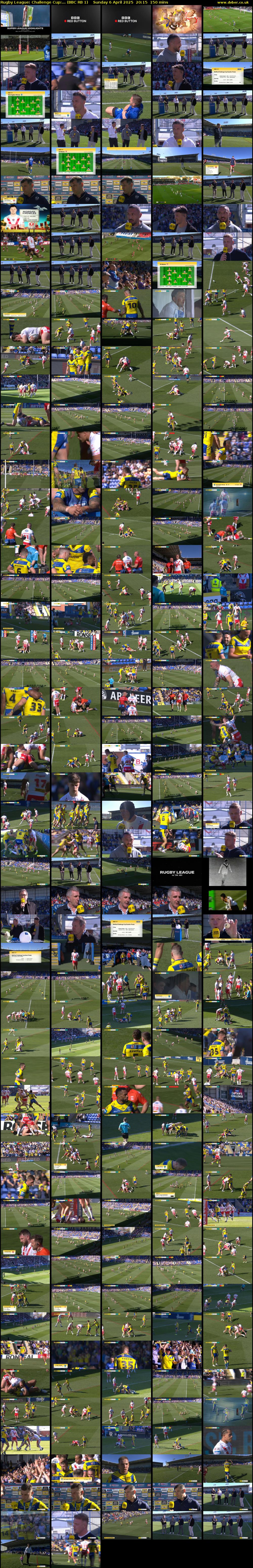 Rugby League: Challenge Cup:... (BBC RB 1) Sunday 6 April 2025 20:15 - 22:45