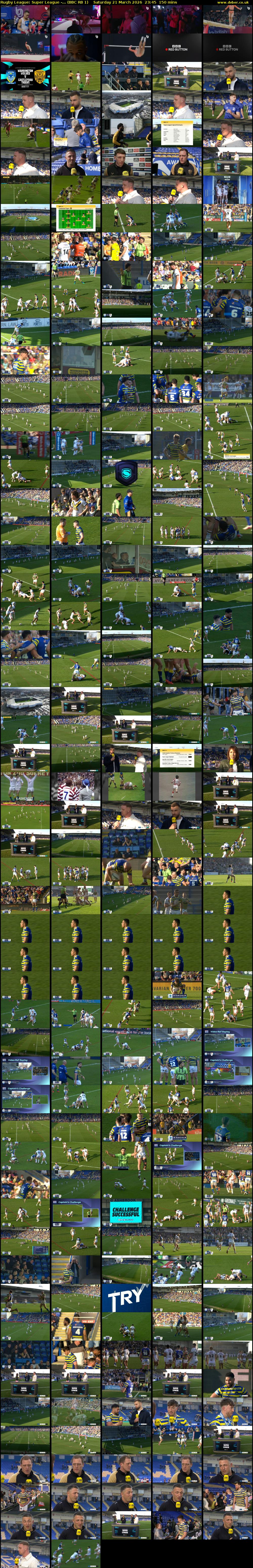 Rugby League: Super League -... (BBC RB 1) Saturday 21 March 2026 23:45 - 02:15