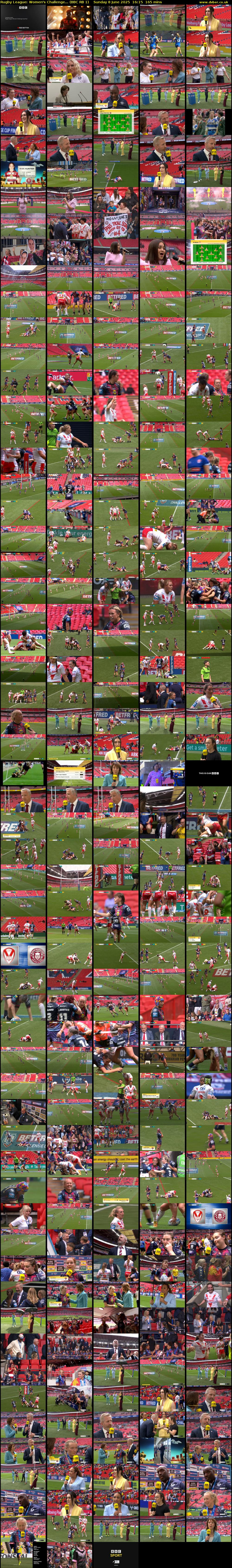 Rugby League: Women's Challenge... (BBC RB 1) Sunday 8 June 2025 16:15 - 19:00