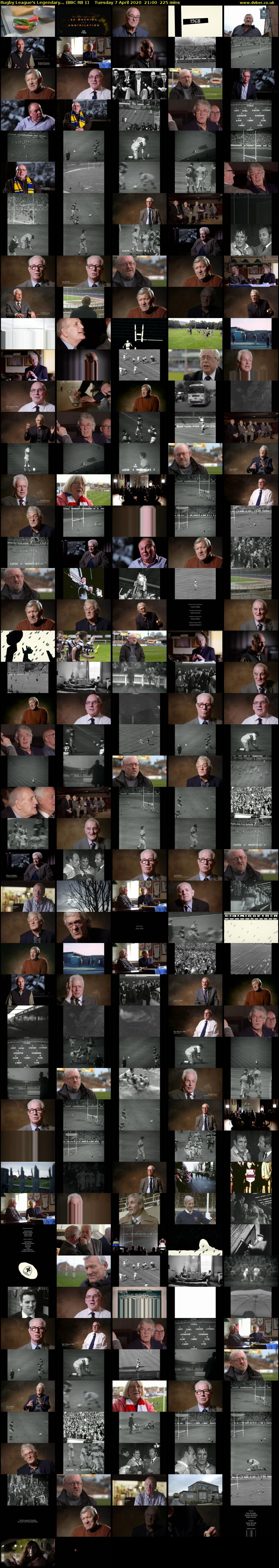 Rugby League's Legendary... (BBC RB 1) Tuesday 7 April 2020 21:00 - 00:45