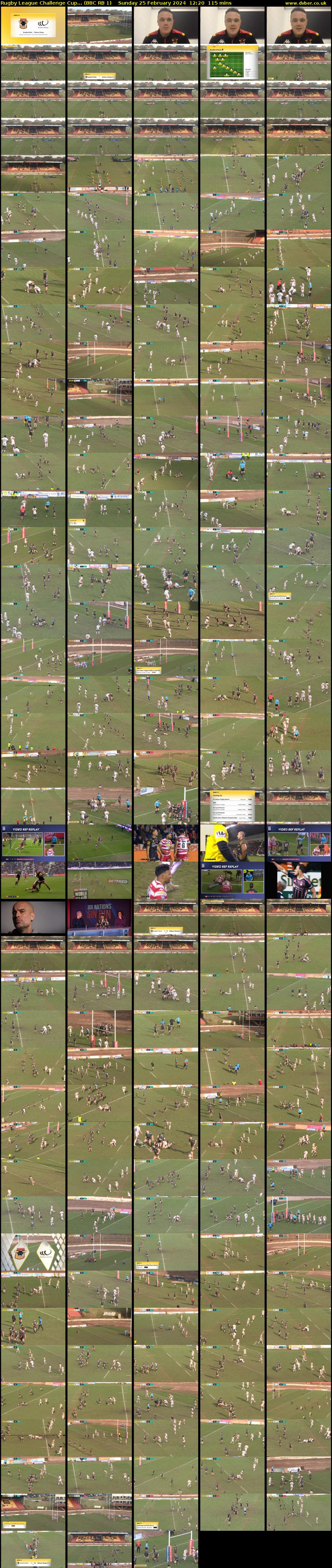 Rugby League Challenge Cup... (BBC RB 1) Sunday 25 February 2024 12:20 - 14:15