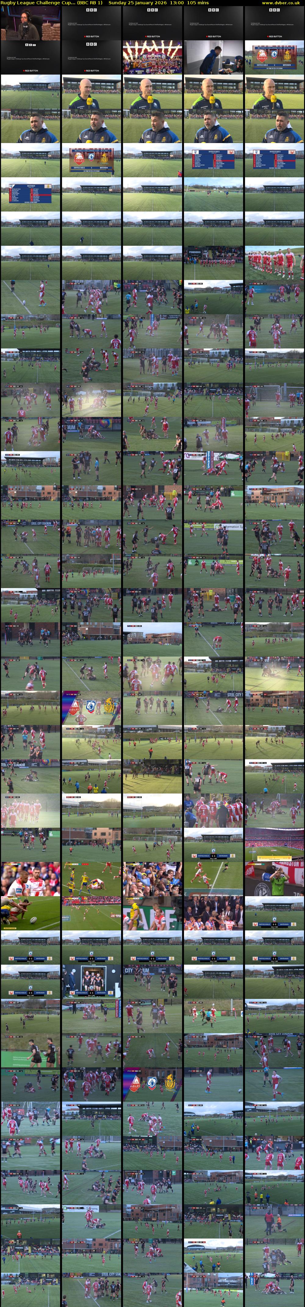 Rugby League Challenge Cup... (BBC RB 1) Sunday 25 January 2026 13:00 - 14:45