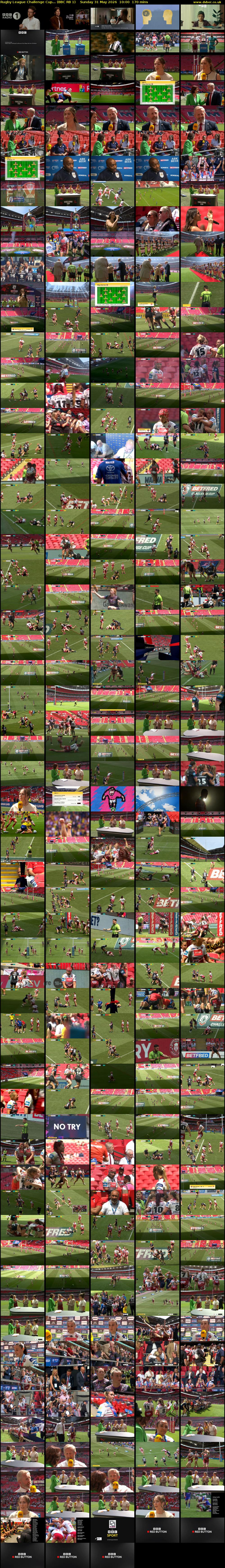 Rugby League Challenge Cup... (BBC RB 1) Sunday 31 May 2026 10:00 - 12:50