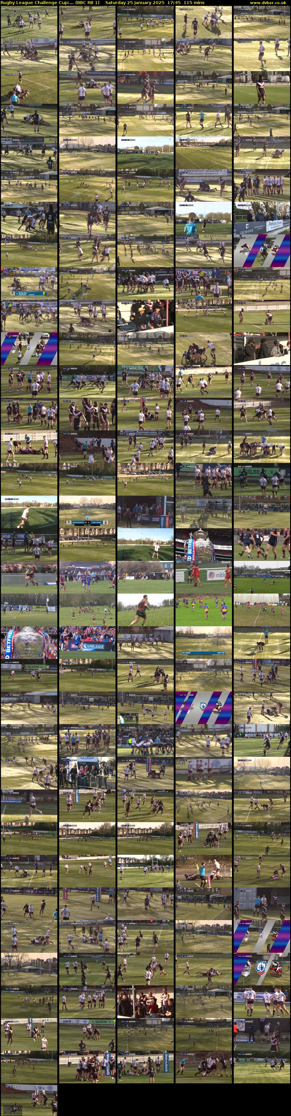 Rugby League Challenge Cup:... (BBC RB 1) Saturday 25 January 2025 17:45 - 19:40