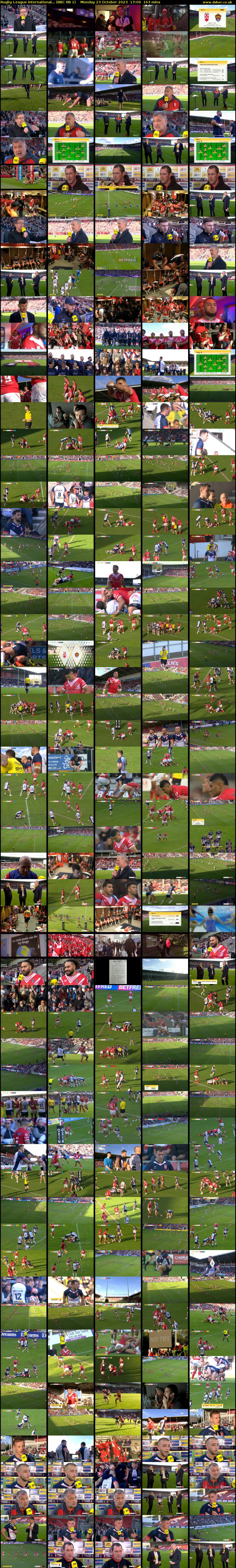 Rugby League International... (BBC RB 1) Monday 23 October 2023 17:09 - 19:52
