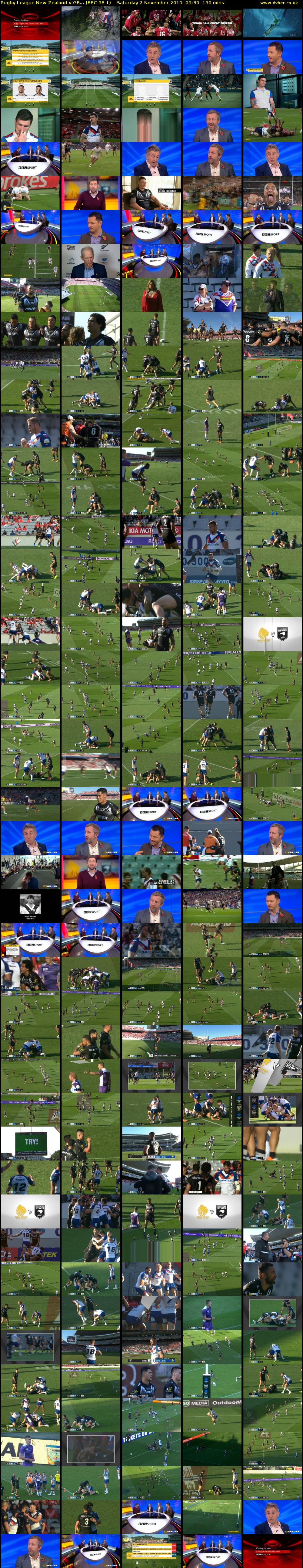 Rugby League New Zealand v GB... (BBC RB 1) Saturday 2 November 2019 09:30 - 12:00