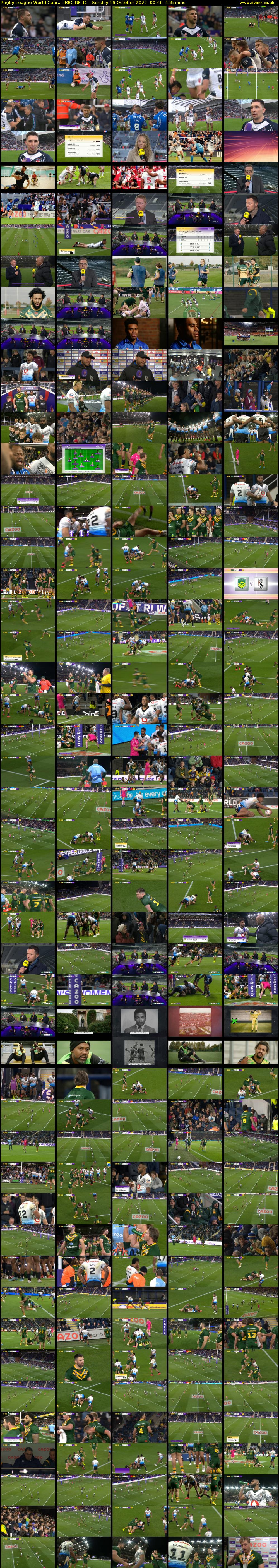 Rugby League World Cup:... (BBC RB 1) Sunday 16 October 2022 00:40 - 03:15