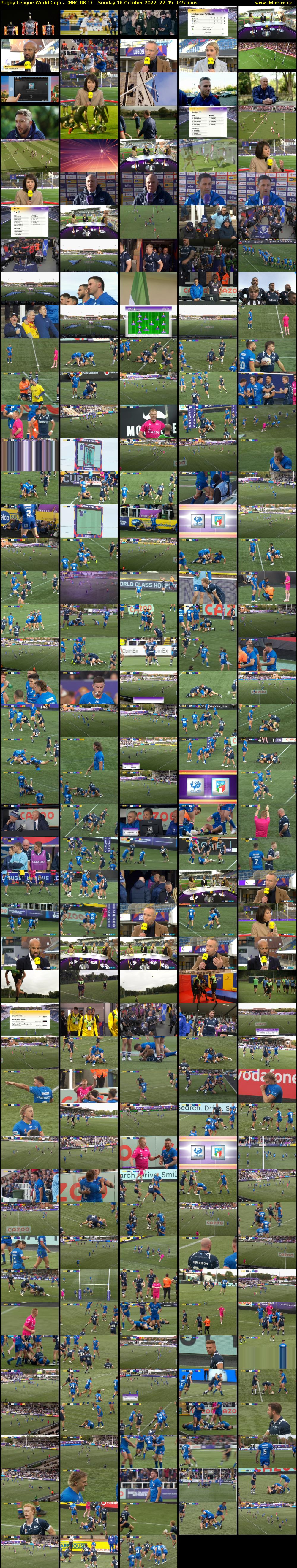 Rugby League World Cup:... (BBC RB 1) Sunday 16 October 2022 22:45 - 01:10