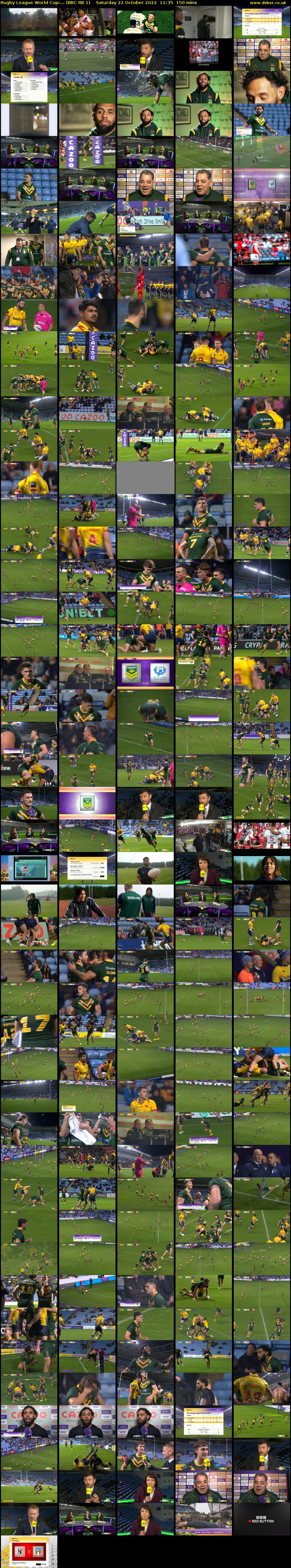 Rugby League World Cup:... (BBC RB 1) Saturday 22 October 2022 11:35 - 14:05