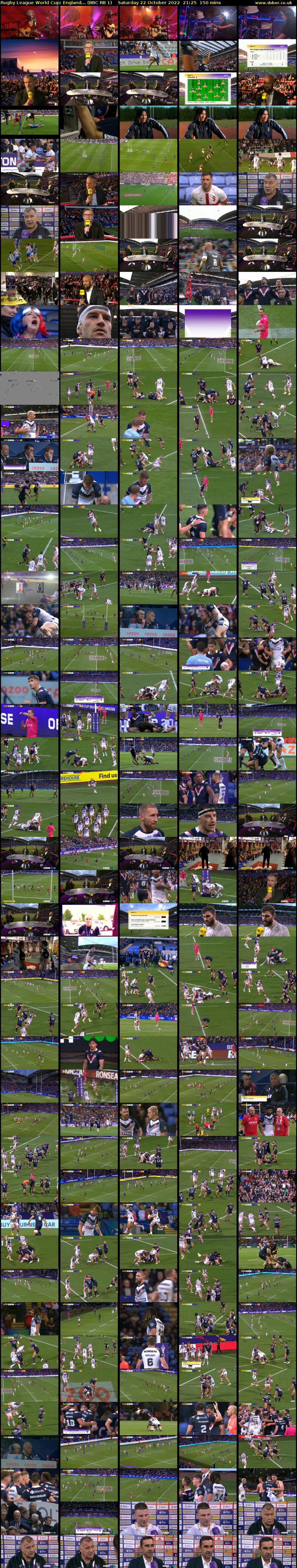 Rugby League World Cup: England... (BBC RB 1) Saturday 22 October 2022 21:25 - 23:55