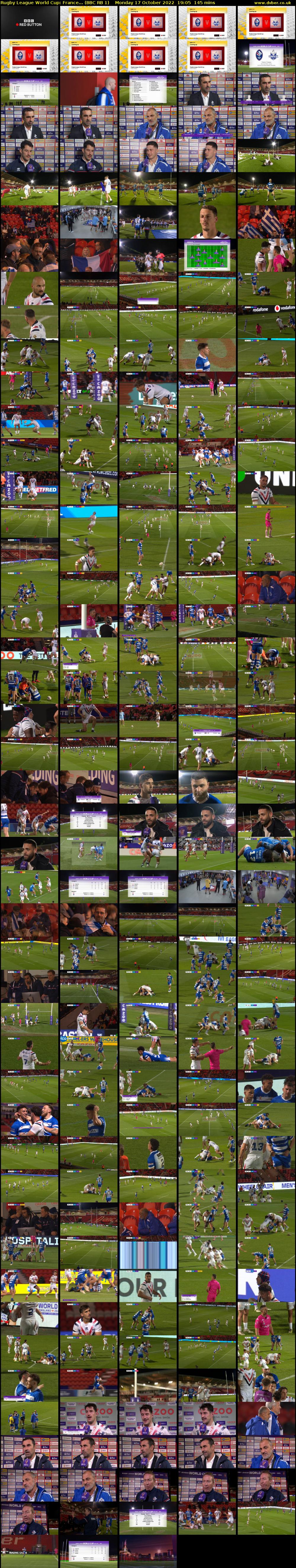 Rugby League World Cup: France... (BBC RB 1) Monday 17 October 2022 19:05 - 21:30
