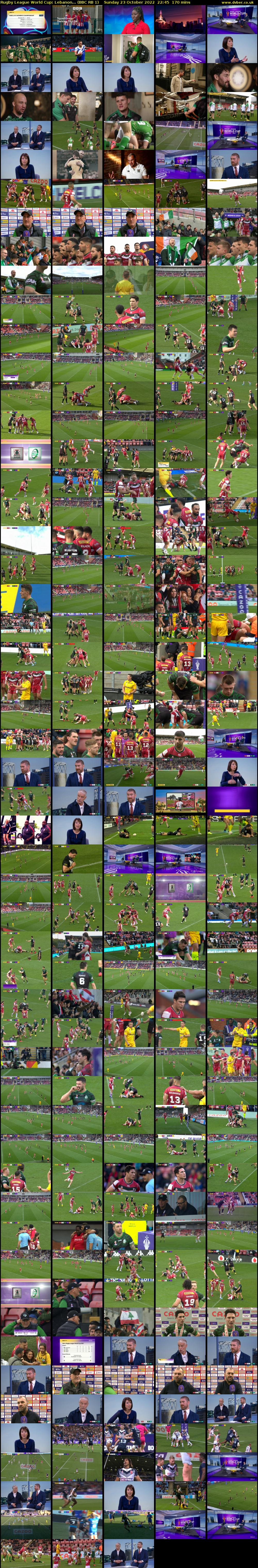 Rugby League World Cup: Lebanon... (BBC RB 1) Sunday 23 October 2022 22:45 - 01:35