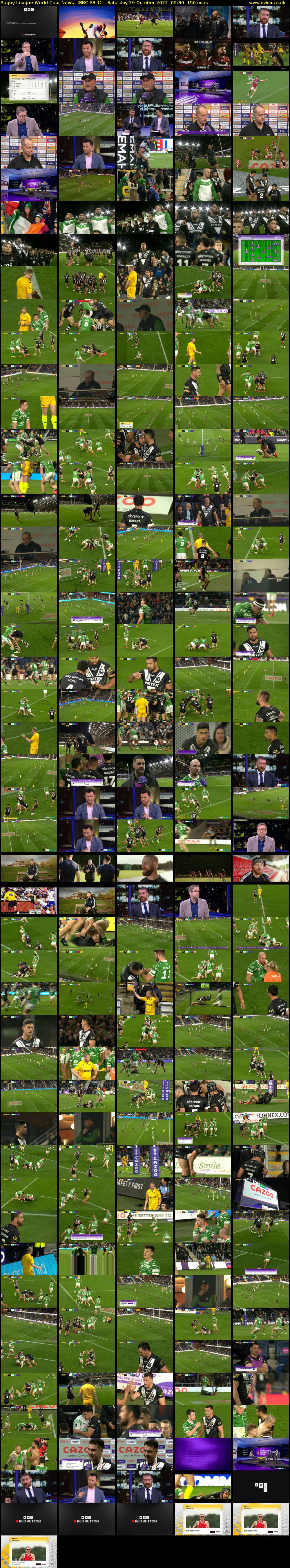 Rugby League World Cup: New... (BBC RB 1) Saturday 29 October 2022 09:30 - 12:00