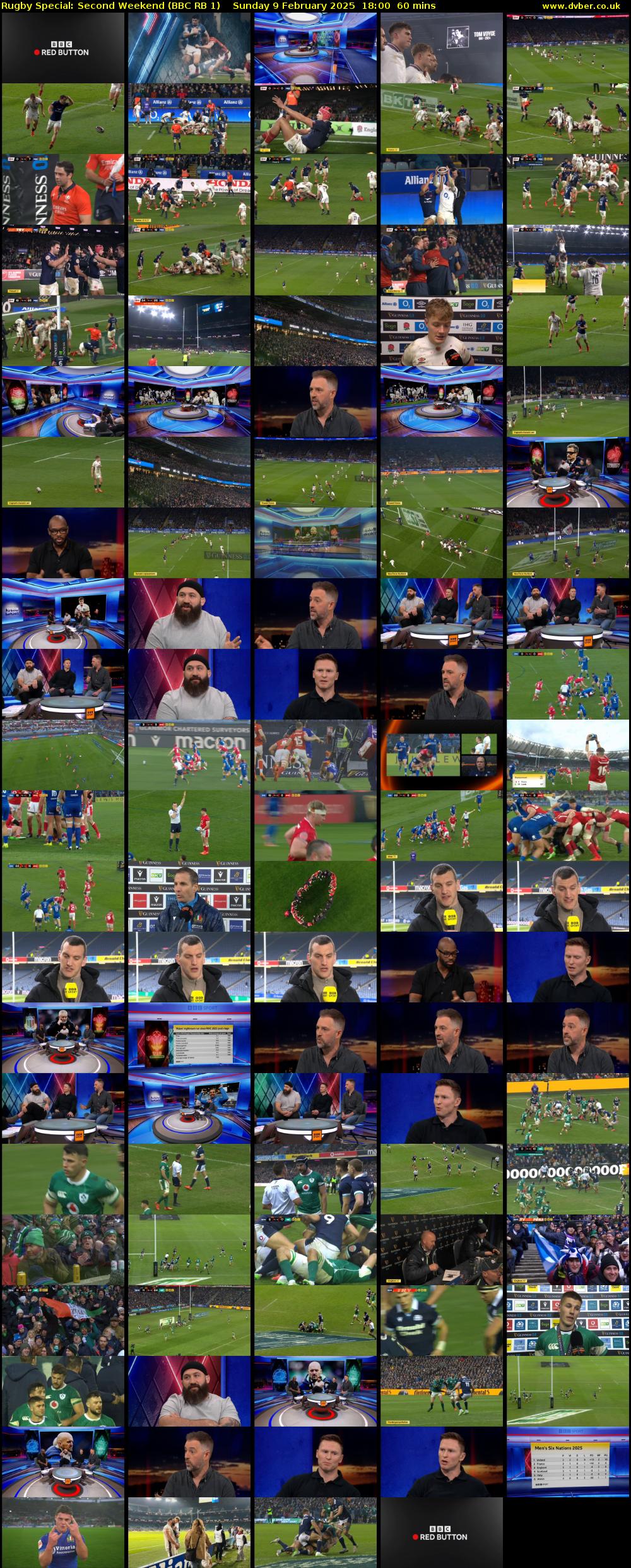 Rugby Special: Second Weekend (BBC RB 1) Sunday 9 February 2025 18:00 - 19:00