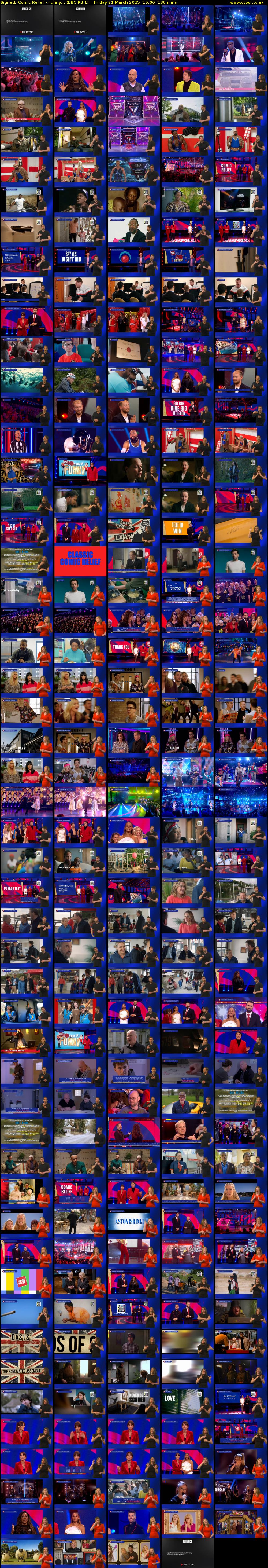 Signed: Comic Relief - Funny... (BBC RB 1) Friday 21 March 2025 19:00 - 22:00