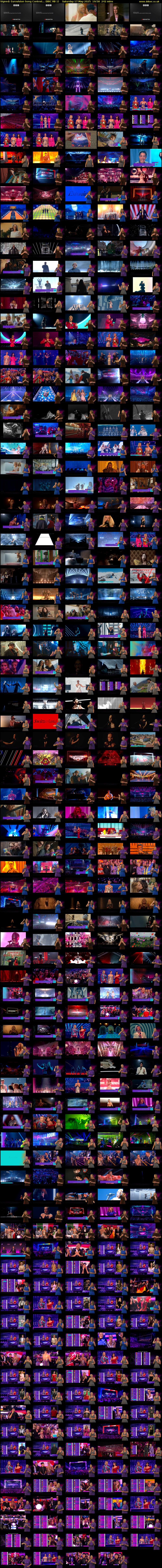 Signed: Eurovision Song Contest... (BBC RB 1) Saturday 17 May 2025 19:58 - 00:00