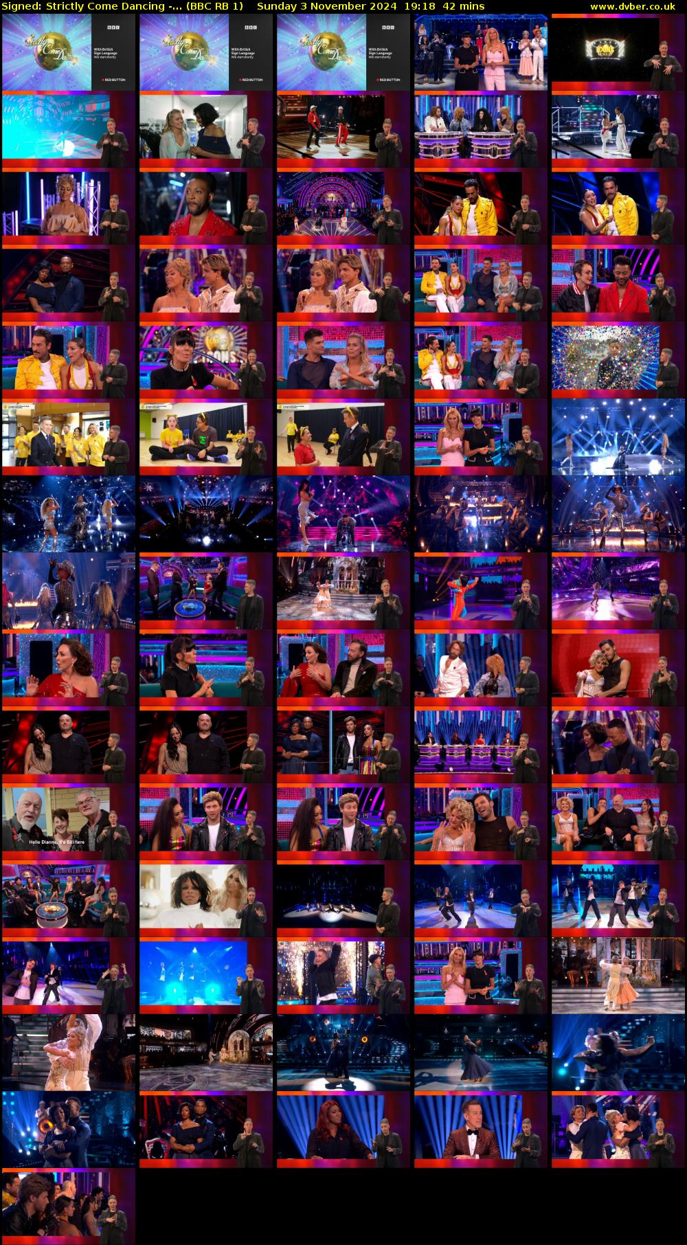 Signed: Strictly Come Dancing -... (BBC RB 1) Sunday 3 November 2024 19:18 - 20:00