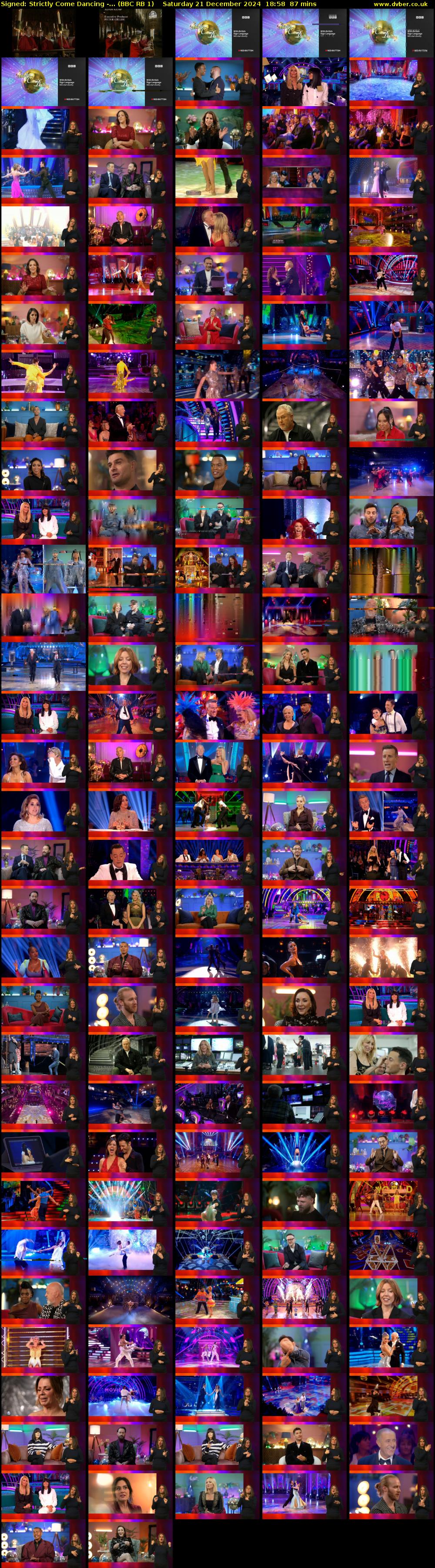 Signed: Strictly Come Dancing -... (BBC RB 1) Saturday 21 December 2024 18:58 - 20:25