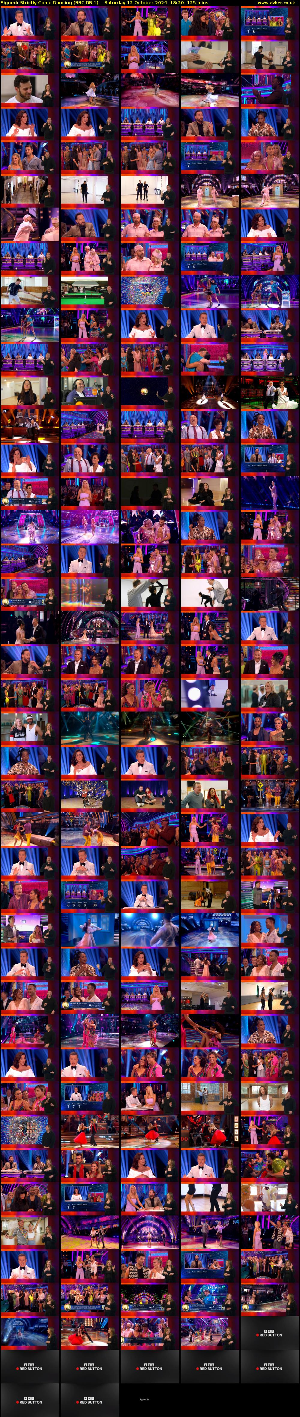 Signed: Strictly Come Dancing (BBC RB 1) Saturday 12 October 2024 18:20 - 20:25