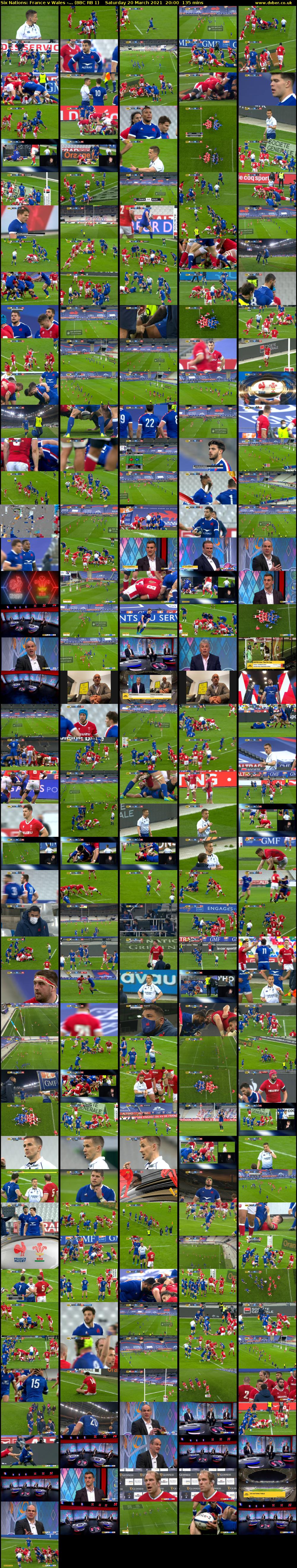 Six Nations: France v Wales -... (BBC RB 1) Saturday 20 March 2021 20:00 - 22:15